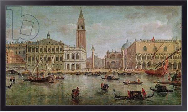 Постер View of Venice, 1719 с типом исполнения На холсте в раме в багетной раме 221-01
