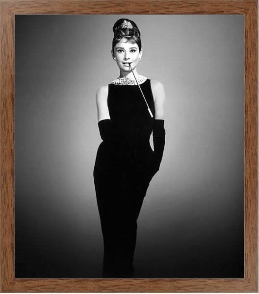 Постер Хепберн Одри 139 с типом исполнения На холсте в раме в багетной раме 1727.4310
