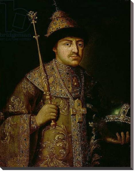 Постер Portrait of Tsar Fyodor III Alexeevich с типом исполнения На холсте без рамы