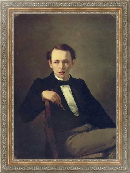Постер Автопортрет. 1851 с типом исполнения На холсте в раме в багетной раме 484.M48.310