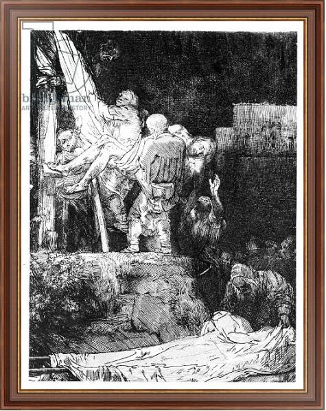 Постер The Descent from the Cross with a Torch, 1654 с типом исполнения На холсте в раме в багетной раме 35-M719P-83