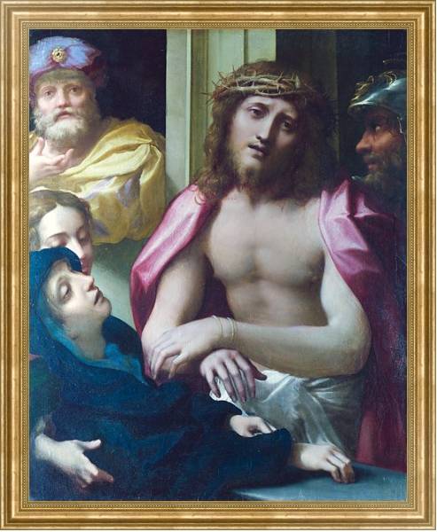 Постер Представление Христа людям 1 с типом исполнения На холсте в раме в багетной раме NA033.1.051