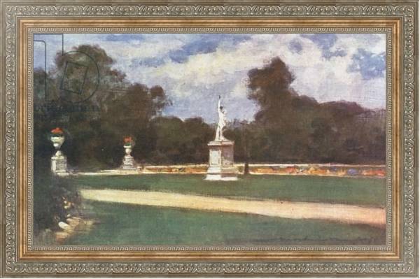 Постер The Lawns in the Tuileries с типом исполнения На холсте в раме в багетной раме 484.M48.310