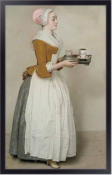 Постер Шоколадница с типом исполнения На холсте в раме в багетной раме 221-01