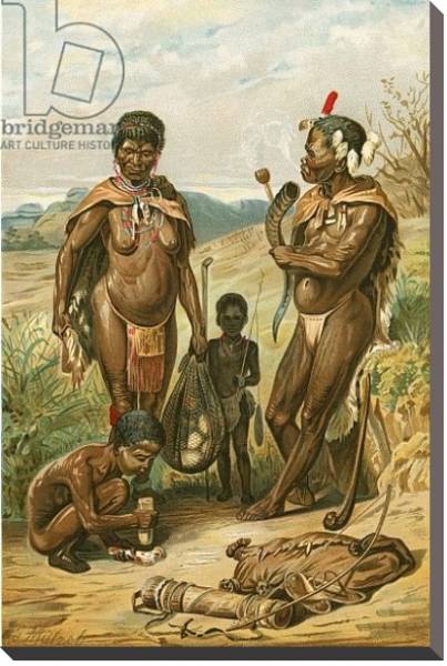Постер Bushman family с типом исполнения На холсте без рамы