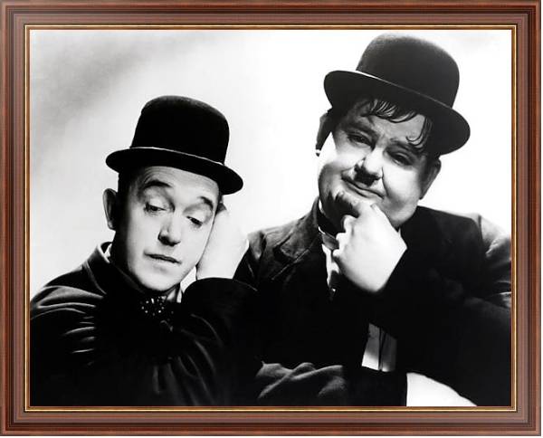 Постер Laurel & Hardy 2 с типом исполнения На холсте в раме в багетной раме 35-M719P-83