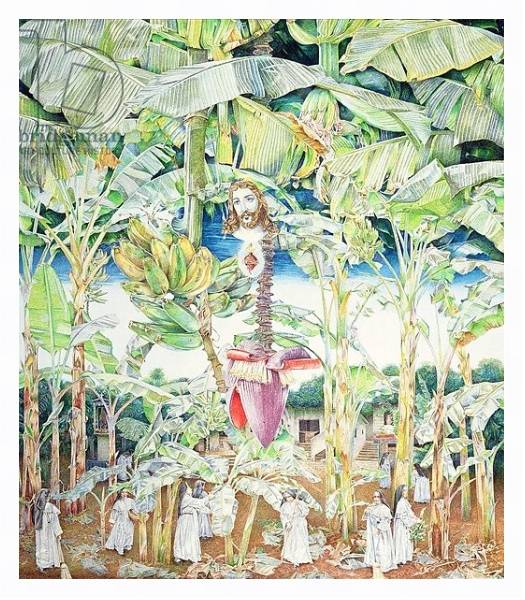 Постер Miraculous Vision of Christ in the Banana Grove, 1989 с типом исполнения На холсте в раме в багетной раме 221-03