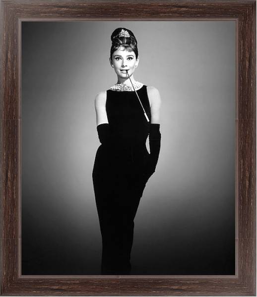 Постер Hepburn, Audrey 19 с типом исполнения На холсте в раме в багетной раме 221-02