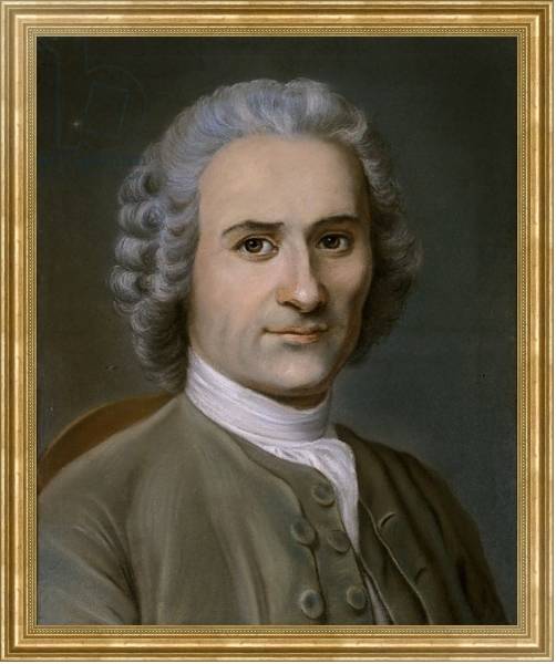 Постер Portrait of a man with a powdered wig с типом исполнения На холсте в раме в багетной раме NA033.1.051