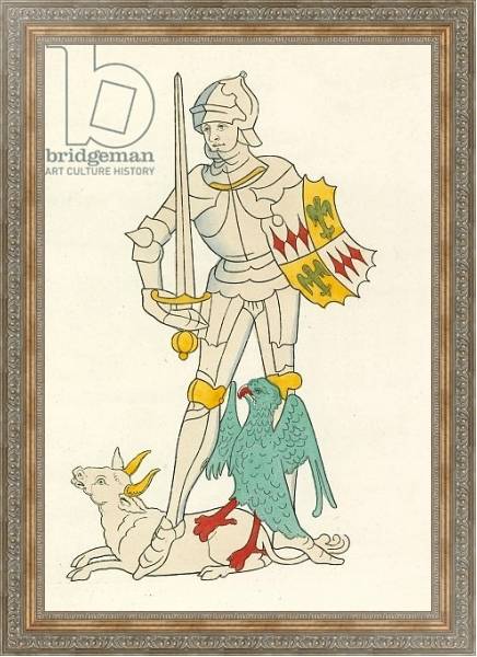 Постер Richard Nevil, Earl of Salisbury, 1483-85 с типом исполнения На холсте в раме в багетной раме 484.M48.310