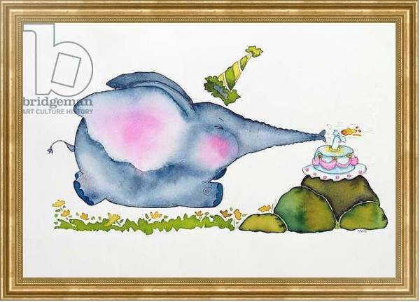 Постер Birthday Elephant, 1998 с типом исполнения На холсте в раме в багетной раме NA033.1.051