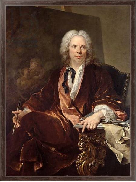 Постер Portrait of Louis Galloche 1734 с типом исполнения На холсте в раме в багетной раме 221-02