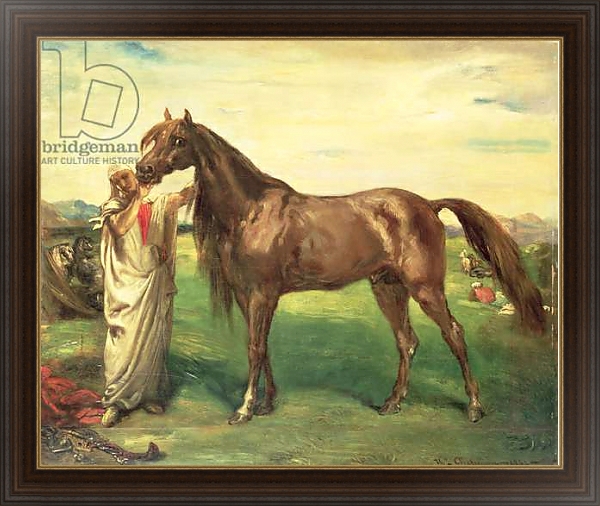 Постер Hadji, an Arabian Stallion, 1853 с типом исполнения На холсте в раме в багетной раме 1.023.151