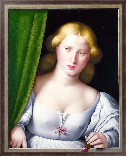 Постер Женщина у окна 2 с типом исполнения На холсте в раме в багетной раме 221-02