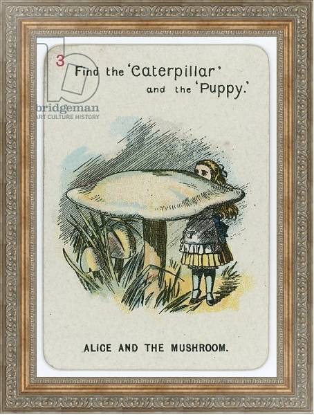 Постер Alice and the Mushroom с типом исполнения На холсте в раме в багетной раме 484.M48.310