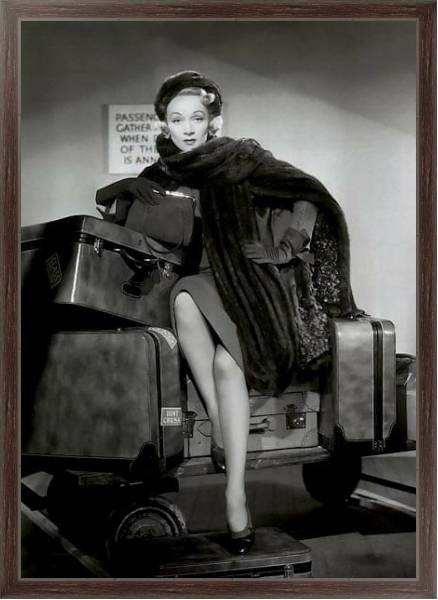 Постер Dietrich, Marlene (No Highway In The Sky) с типом исполнения На холсте в раме в багетной раме 221-02