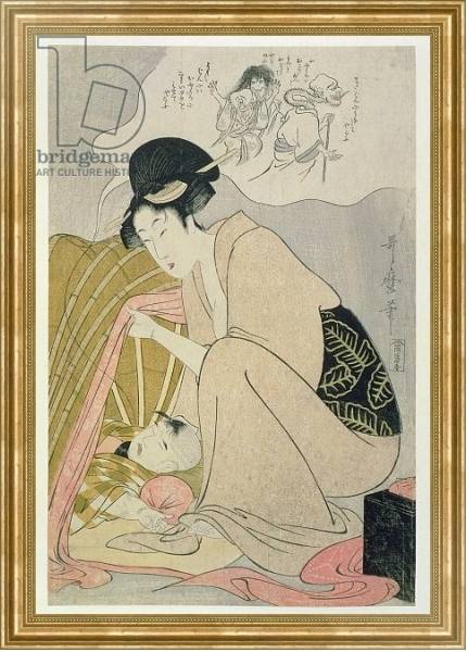 Постер T H Riches 1913. Child having a Nightmare, c.1801 с типом исполнения На холсте в раме в багетной раме NA033.1.051