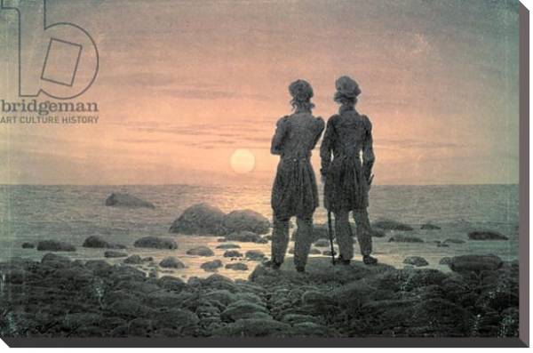 Постер Two Men by The Sea с типом исполнения На холсте без рамы
