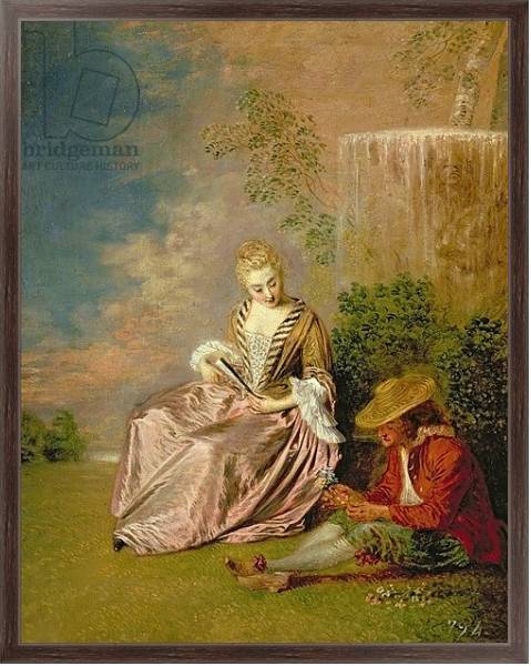 Постер The Shy Lover, 1718 с типом исполнения На холсте в раме в багетной раме 221-02