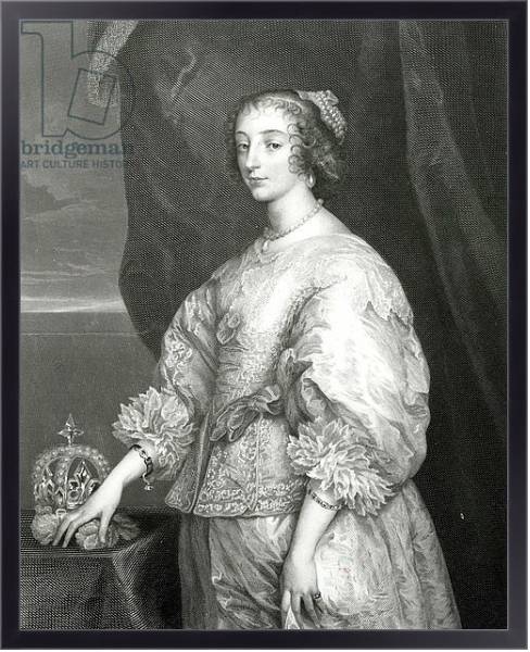 Постер Queen Henrietta Maria, 1851 с типом исполнения На холсте в раме в багетной раме 221-01