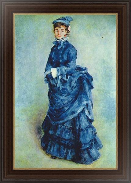 Постер Парижанка (Дама в голубом) с типом исполнения На холсте в раме в багетной раме 1.023.151
