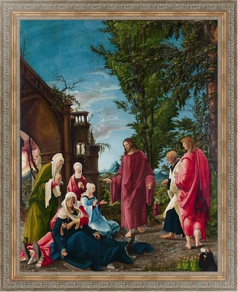 Постер Христос, покидающий свою мать с типом исполнения На холсте в раме в багетной раме 484.M48.310