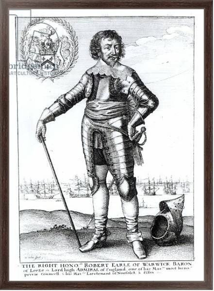 Постер Robert Rich, 2nd Earl of Warwick с типом исполнения На холсте в раме в багетной раме 221-02