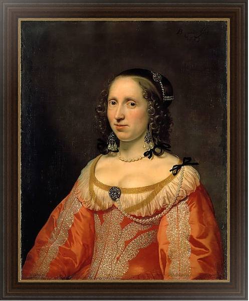 Постер Женский портрет 8 с типом исполнения На холсте в раме в багетной раме 1.023.151