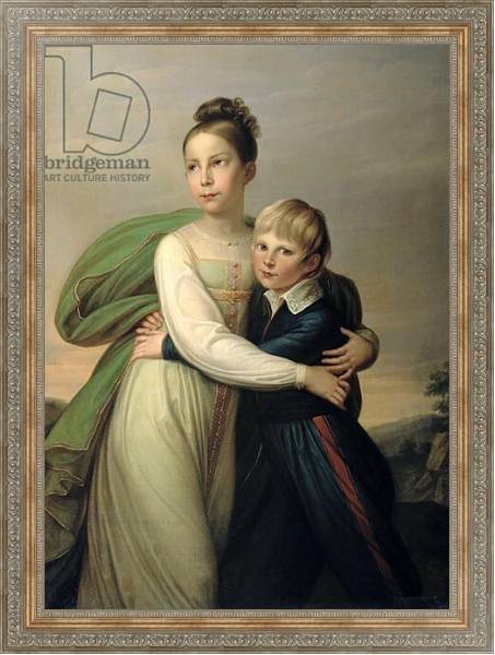 Постер Prince Albrecht and Princess Louise, c.1817 с типом исполнения На холсте в раме в багетной раме 484.M48.310