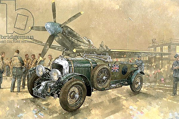 Постер Bentley and Spitfire с типом исполнения На холсте без рамы