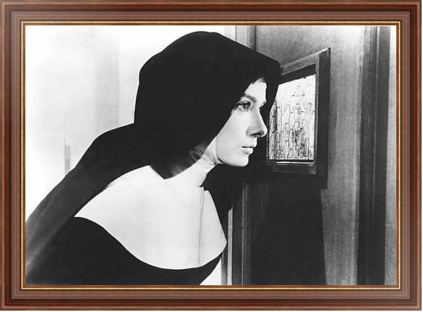 Постер Хепберн Одри 354 с типом исполнения На холсте в раме в багетной раме 35-M719P-83