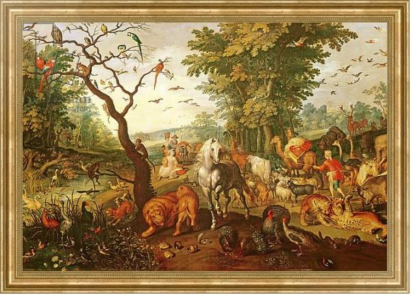Постер Noah's Ark, after 1613 с типом исполнения На холсте в раме в багетной раме NA033.1.051