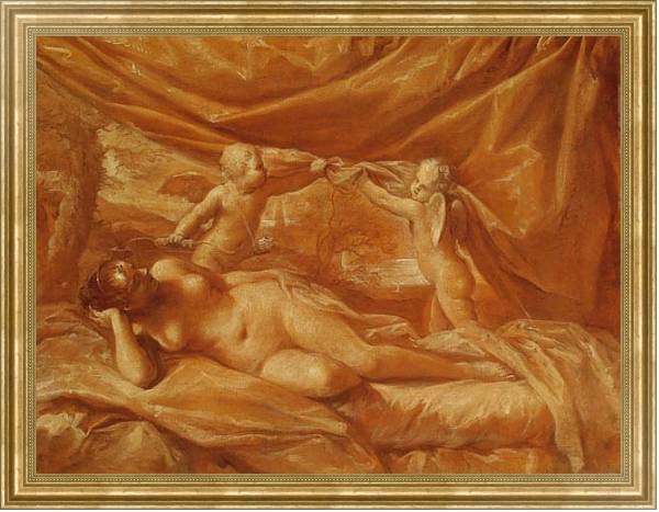 Постер Венера с Купидонами с типом исполнения На холсте в раме в багетной раме NA033.1.051