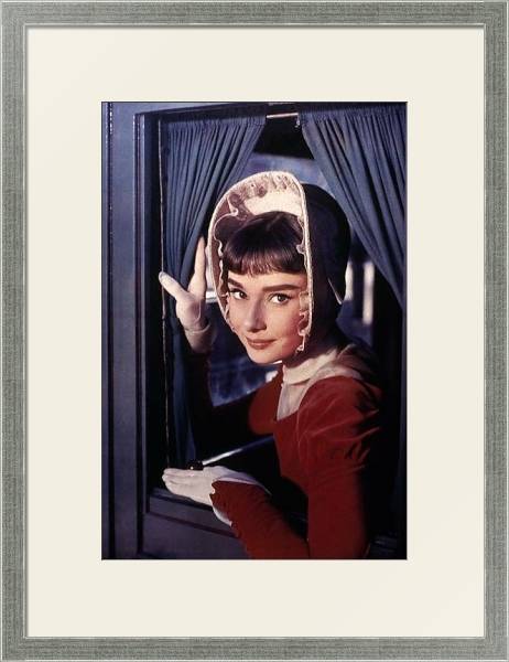 Постер Хепберн Одри 44 с типом исполнения Под стеклом в багетной раме 1727.2510