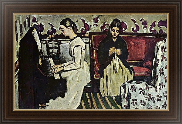 Постер Девушка за фортепиано (увертюра к Тангейзеру) с типом исполнения На холсте в раме в багетной раме 1.023.151