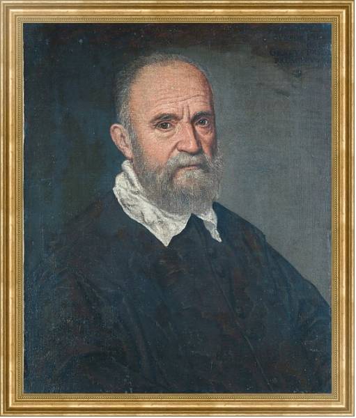 Постер Портрет мужчины с бородой с типом исполнения На холсте в раме в багетной раме NA033.1.051