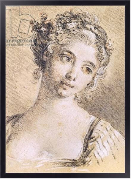 Постер Head of a Young Girl с типом исполнения На холсте в раме в багетной раме 221-01