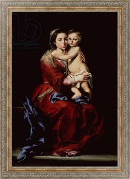 Постер The Virgin of the Rosary, c.1650 с типом исполнения На холсте в раме в багетной раме 484.M48.310