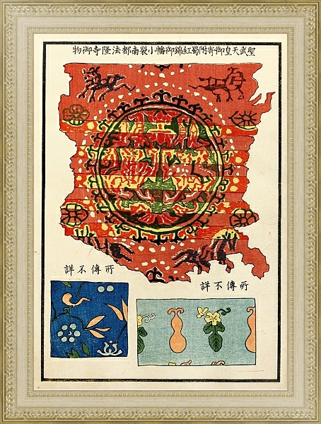 Постер Chinese prints pl.24 с типом исполнения Акварель в раме в багетной раме 484.M48.725