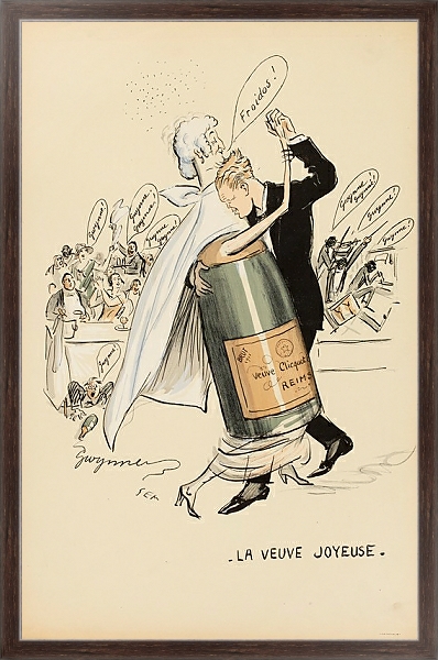 Постер la veuve joyeuse с типом исполнения На холсте в раме в багетной раме 221-02