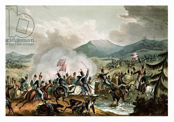 Постер Battle of Morales, 2nd June, 1813: engraved by Thomas Sutherland с типом исполнения На холсте в раме в багетной раме 221-03