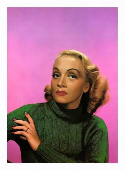 Постер Dietrich, Marlene 7 с типом исполнения На холсте в раме в багетной раме 221-03
