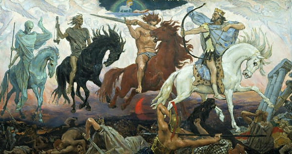 Постер Воины Апокалипсиса. 1887 с типом исполнения На холсте без рамы