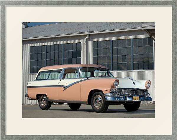 Постер Ford Parklane Station Wagon '1956 с типом исполнения Под стеклом в багетной раме 1727.2510