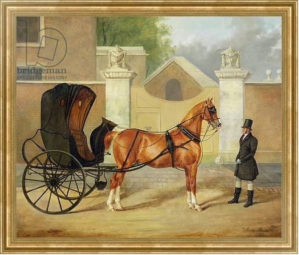 Постер Gentlemen's Carriages: A Cabriolet, c.1820-30 с типом исполнения На холсте в раме в багетной раме NA033.1.051