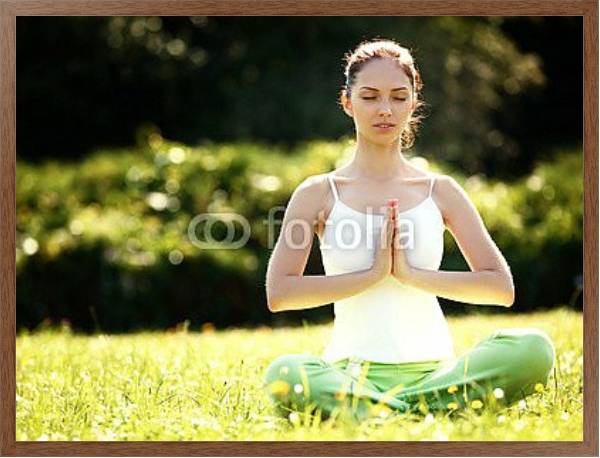 Постер Медитация в парке с типом исполнения На холсте в раме в багетной раме 1727.4310