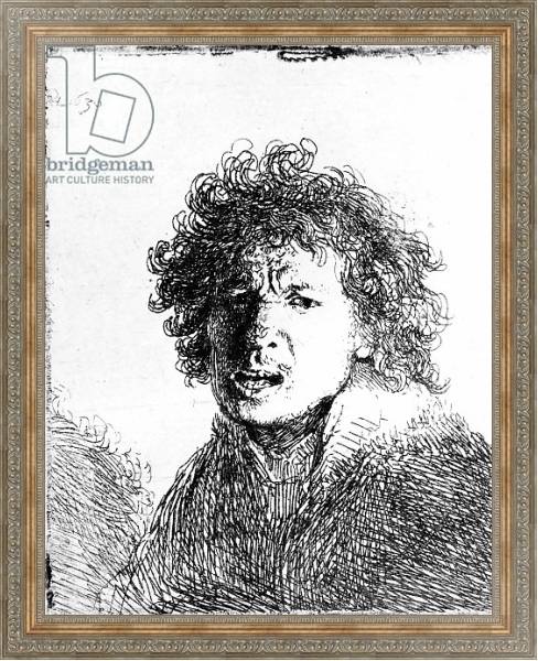 Постер Self Portrait, 1630 с типом исполнения На холсте в раме в багетной раме 484.M48.310