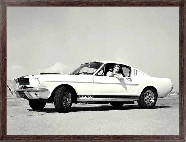 Постер Shelby GT350 '1965 с типом исполнения На холсте в раме в багетной раме 221-02