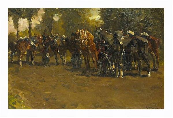 Постер Rustende cavalerie с типом исполнения На холсте в раме в багетной раме 221-03