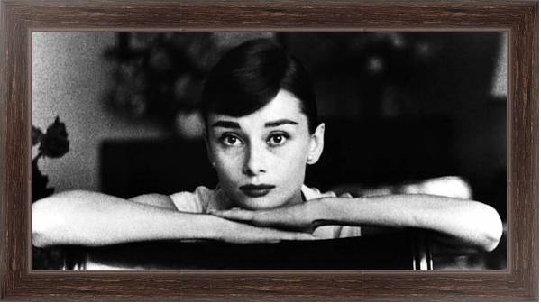 Постер Хепберн Одри 11 с типом исполнения На холсте в раме в багетной раме 221-02
